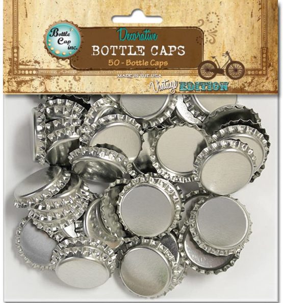 BCI Crafts Inc Vintage Standard Bottle Caps 1-inch 50/Pkg-Chrome, Other, Multicoloured, 3.09 x 12.72 x 12.16 cm - Image 2