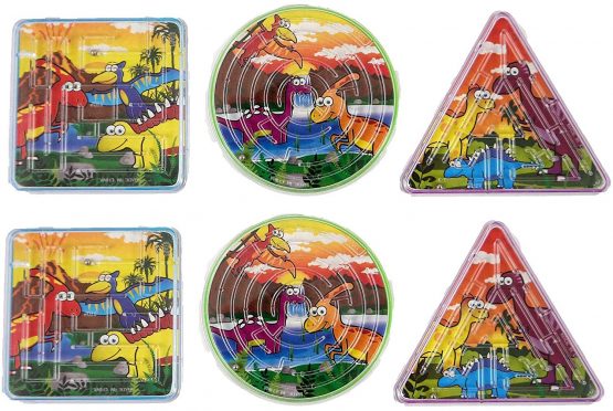 6 X Dinosaur Maze Puzzle