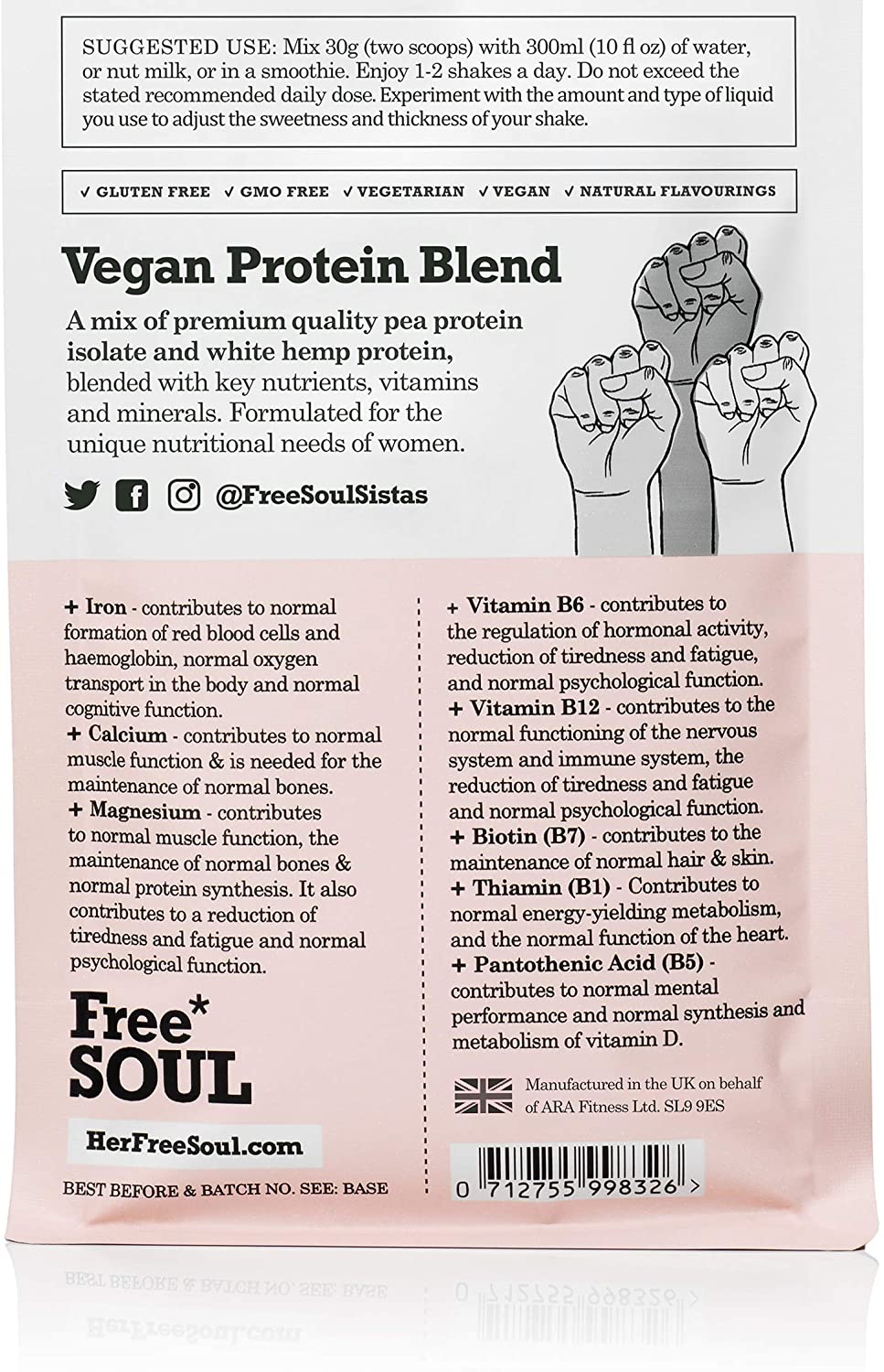Free Soul Vegan, 20 Servings (Pack of 1) - Image 3
