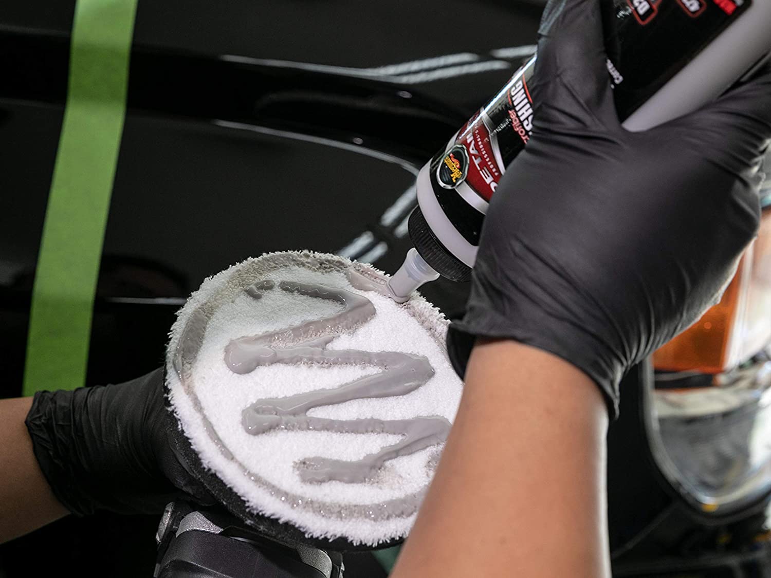Meguiar's D30116 Detailer DA Microfibre Finishing Car Wax 473ml, White/Black, Finishing Wax 473ml - Image 4