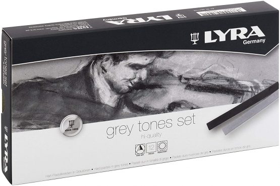 LYRA Polycrayons Soft Grey Tones 12 Box 17.4 x 9.0 x 2.0 cm