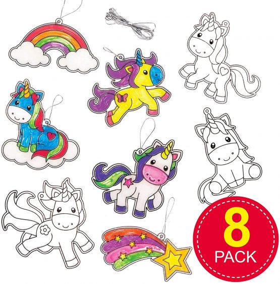 Baker Ross AR384 Unicorn Suncatcher Decorations (Pack of 8) - Image 2