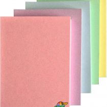 Blank Flash Cards, A7 105 x 74 mm Assorted Pastel Colours, Perfect Study Tool Index Revision Learning a Pack of 250 Sheets 160gsm