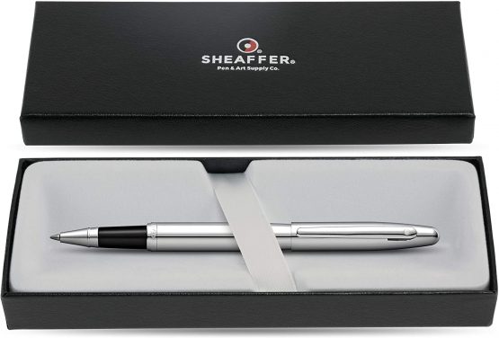 Sheaffer VFM - Refillable rollerball pen, polished chrome finish, chrome trim - Image 3