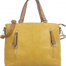 Medium Size Classic Designer Handbags for Women Beautiful Ladies Top Handle Fashion Grab Bag with Long Detachable Adjustable Shoulder Strap.