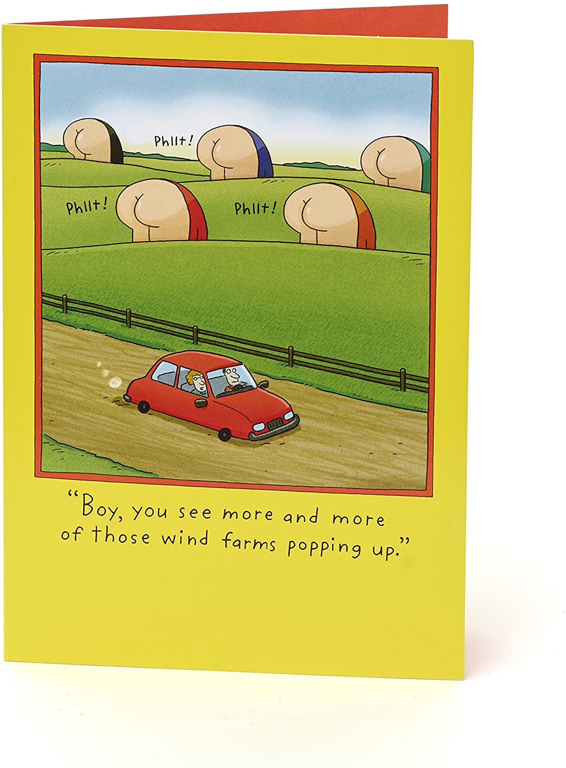 UK Greetings Birthday Card for Him - Funny Birthday Card for Men - Featuring Hilarious Wind Farm Joke, 345329-0-1