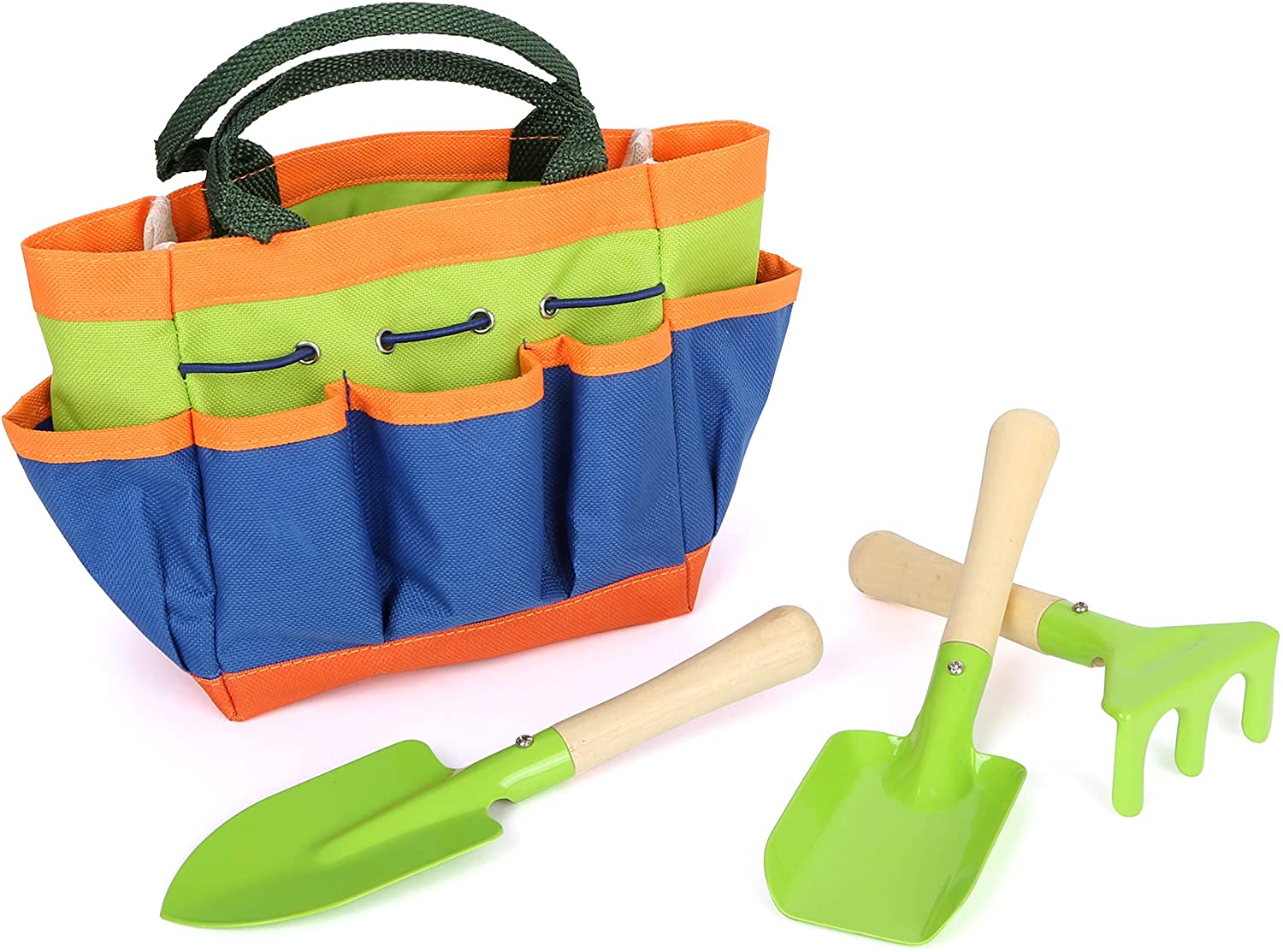 Small Foot Wooden and Metal Garden Bag with 3 Garden Tools, Garden Toy for Children from 3 Years, 12015 Toy, Multicoloured - Image 2