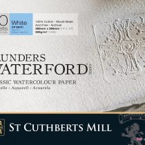 St Cuthberts Mill Glued Pad, cotton, White, 10 x 14 inches