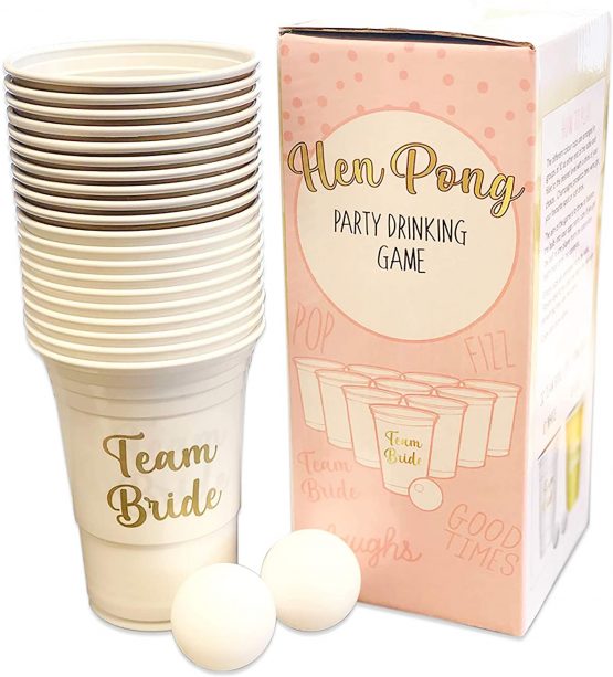 Hen Pong Party Drinking Game - The Ultimate Team Bride Hen Do Party Game
