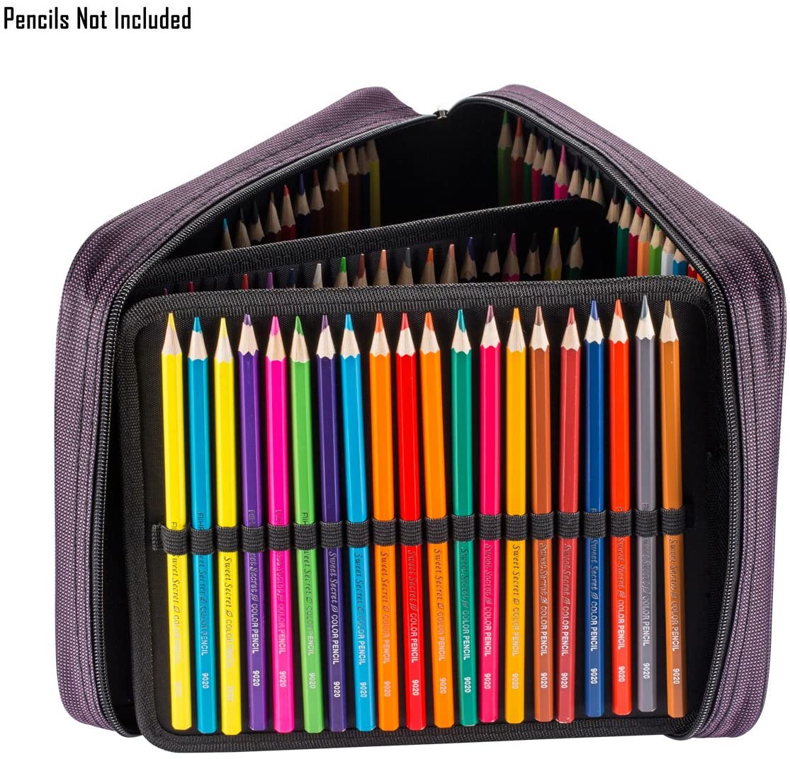 WINSHEA Pencil Case, Large Capacity Oxford Pencil Holder Pencil Pouch - Image 3