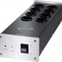 Dynavox Hi-Fi Mesh Filter X4100S Multi Socket with 8 Slots with LED Indicator Light for Correct Phase Position, Silver