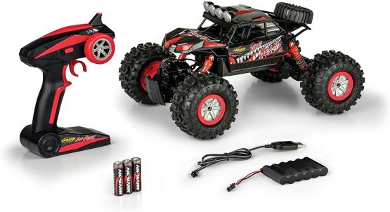 Carson 500404130 Beast 1:12-RC Amphibious Vehicle 100% RTR Land Water Resistant Car with 2.4G Remote Control, Black