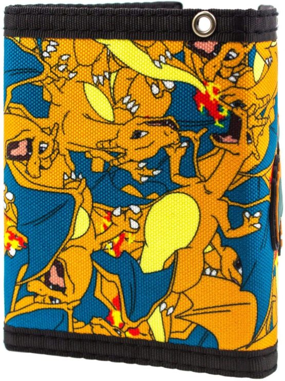 Pokemon Charizard No.6 Fire Orange Coin Card Tri-Fold Wallet - Image 3
