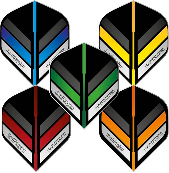 RED DRAGON Hardcore Selection Pack Extra Thick Standard Dart Flights