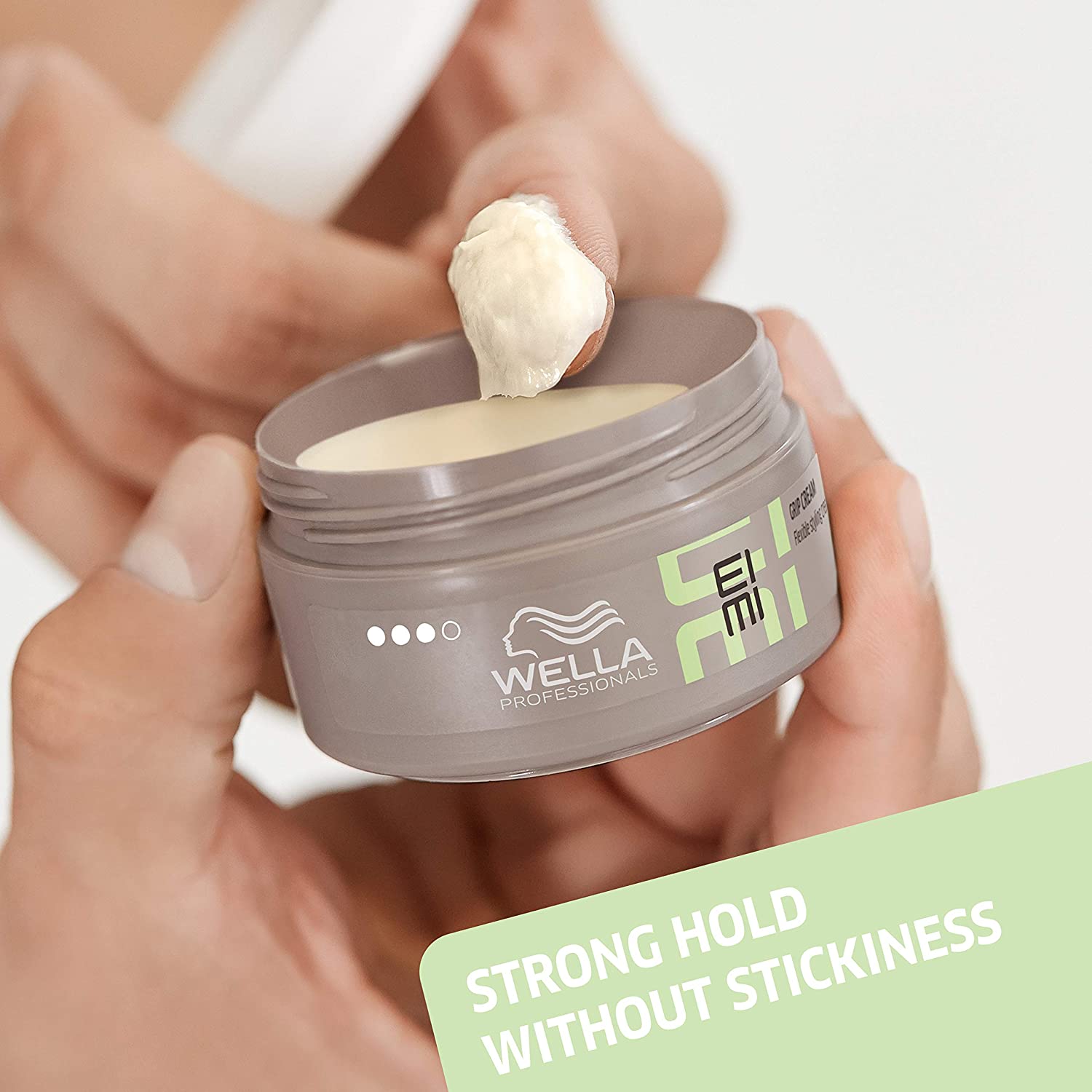 Wella Professionals EIMI Grip Cream Flexible Hairstyling Cream with Soft Non-Sticky Texture Strong Hold, Hold Level 3, 75 ml - Image 3
