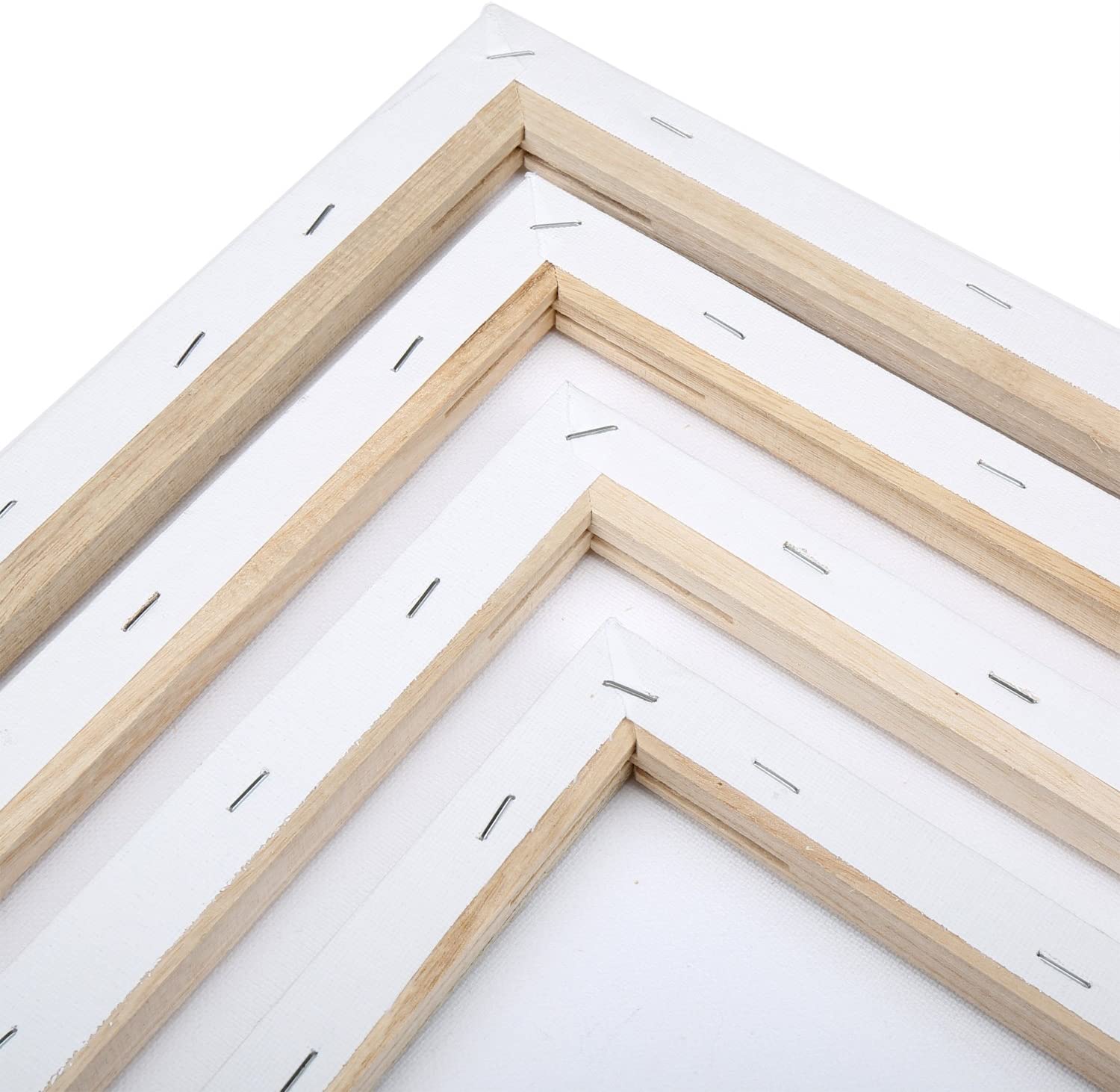 H&S Set of 4 Artist Blank Canvas Boards for Acrylic Oil, Watercolour Painting, 20x30cm, 30x40cm, 40x50cm, 50x60cm - Image 3
