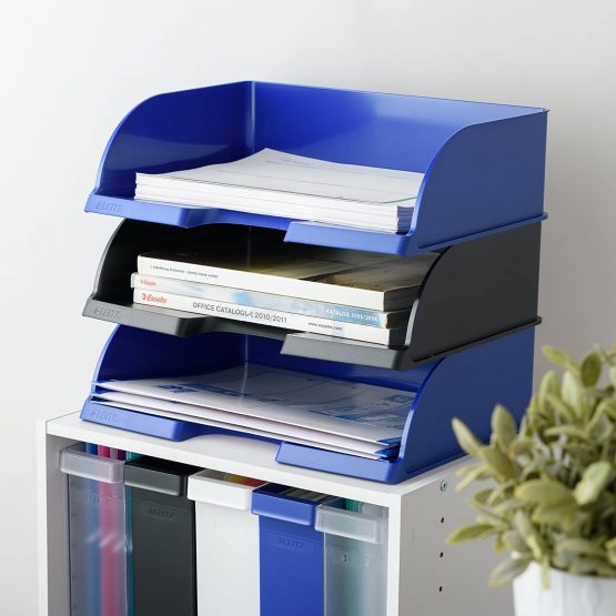Leitz A4 Landscape Letter Tray, Jumbo, Black, Plus Range, 52190095 - Image 4