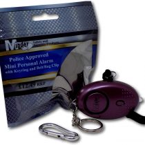 Minder® 140db Police Approved Metallic Purple Personal Safety Rape Alarm + Torch
