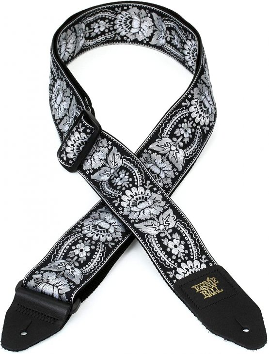 Ernie Ball Silver Orleans Jacquard Guitar Strap - Image 4