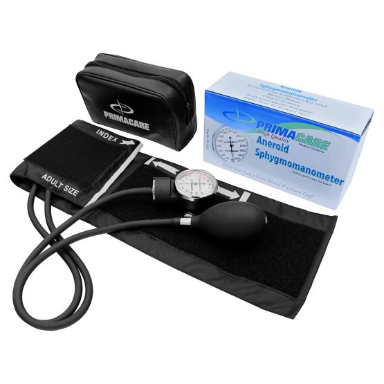 Primacare DS-9192 Classic Series Adult Size Professional Blood Pressure Kit with Aneroid Sphygmomanometer, Latex-Free Inflation System BP KIT with Nylon Cuff and stethoscope, Black - Image 3