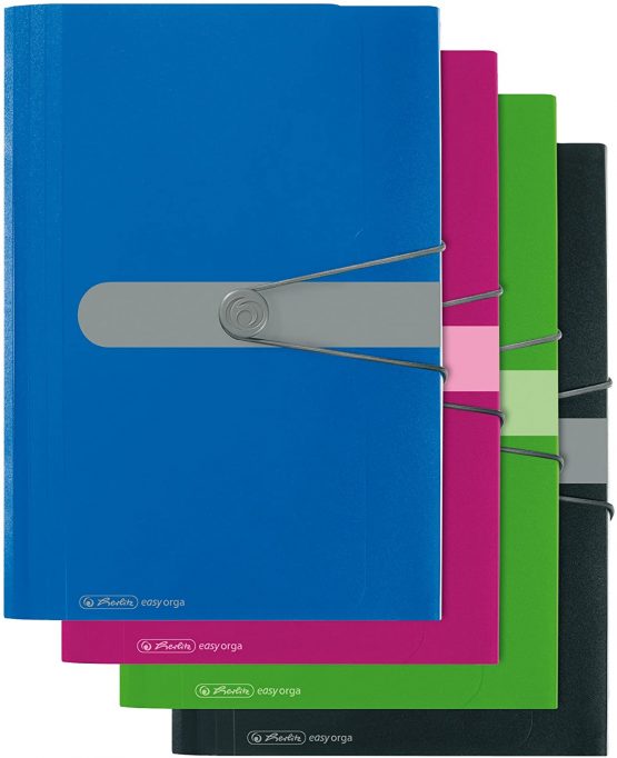 Herlitz Easy Orga To Go 12 Parts PP Expanding File - Black - Image 3