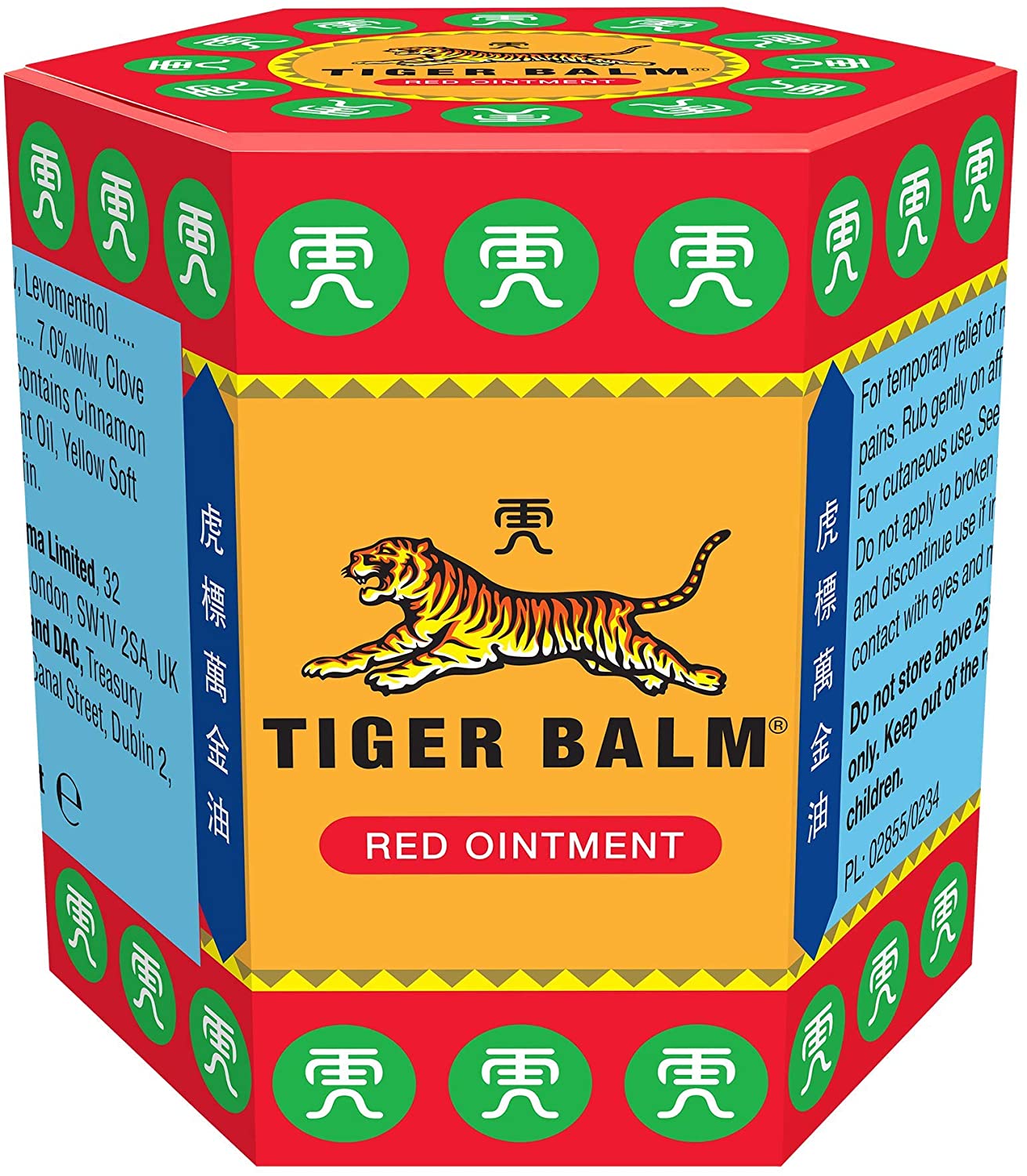 Tiger Balm Red Ointment (30g), Effective Herbal Pain Relief, for Muscle Pain & Back Pain, 30 g (Pack of 1)