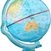 Relaxdays Globe Savings Box, HxWxD: 16.5 x 14 x 14 cm, World Money Box, Piggy Bank, Multicolour