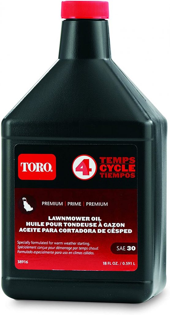 Toro Lawnmower Engine Oil, Black (Part Number 38916)