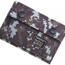 Men Teenage Boys Camouflage Flap Wallet Oxford Tri-Fold Zip Coin Purse Money Clip Stunning Card Holder Bag for Travel Daily Use