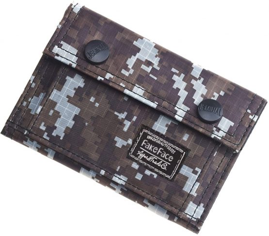 Men Teenage Boys Camouflage Flap Wallet Oxford Tri-Fold Zip Coin Purse Money Clip Stunning Card Holder Bag for Travel Daily Use