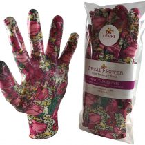 2 Pairs Ladies Gardening Gloves - Lightweight and Durable Work Gloves for Garden and Household Tasks - Ideal Gardening Gift for Women. (Medium, Rose Garden Floral)