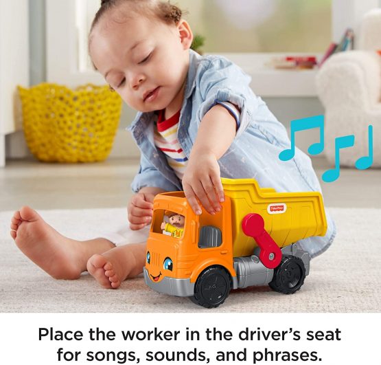 Fisher Price Little People Work Together Dump Truck Musical Toddler Toy GKR56 - Image 4