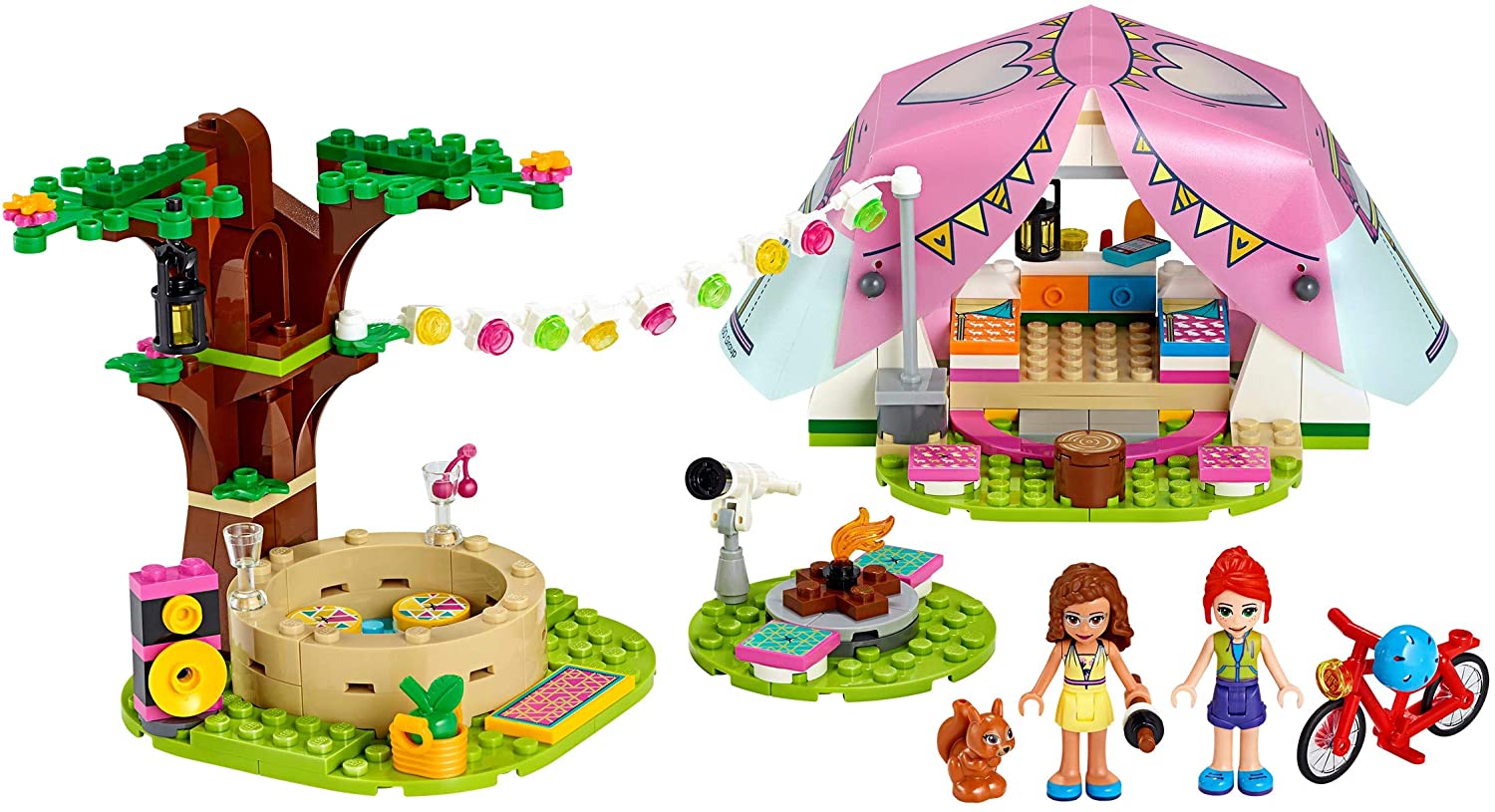 LEGO 41392 Friends Nature Glamping Outdoors Adventure Camping Set including Olivia & Mia Mini Dolls, Toys for Kids 6 Years Old - Image 3