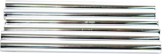 Plumb-Pak PPS255-6AMZ Radsnap Radiator Chrome Effect Pipe Sleeves 15mm x 202mm - Pack of 6