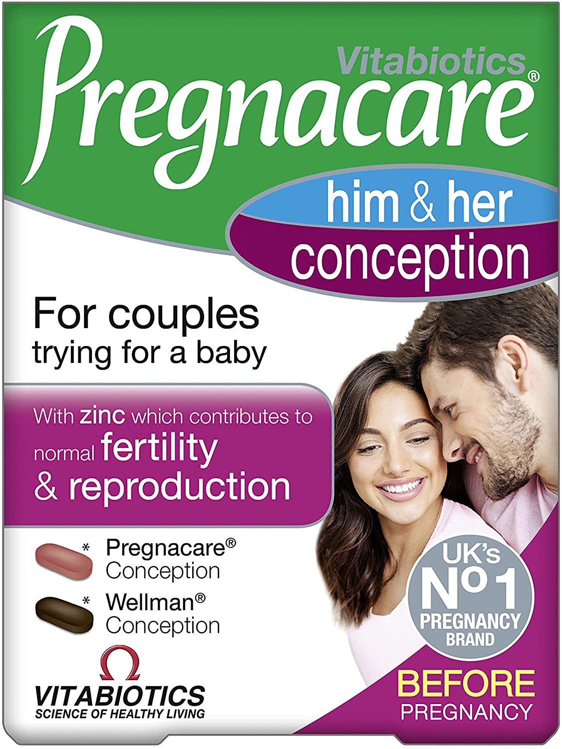 Pregnacare Conception Support for Couples, Pregnancy Vitamins