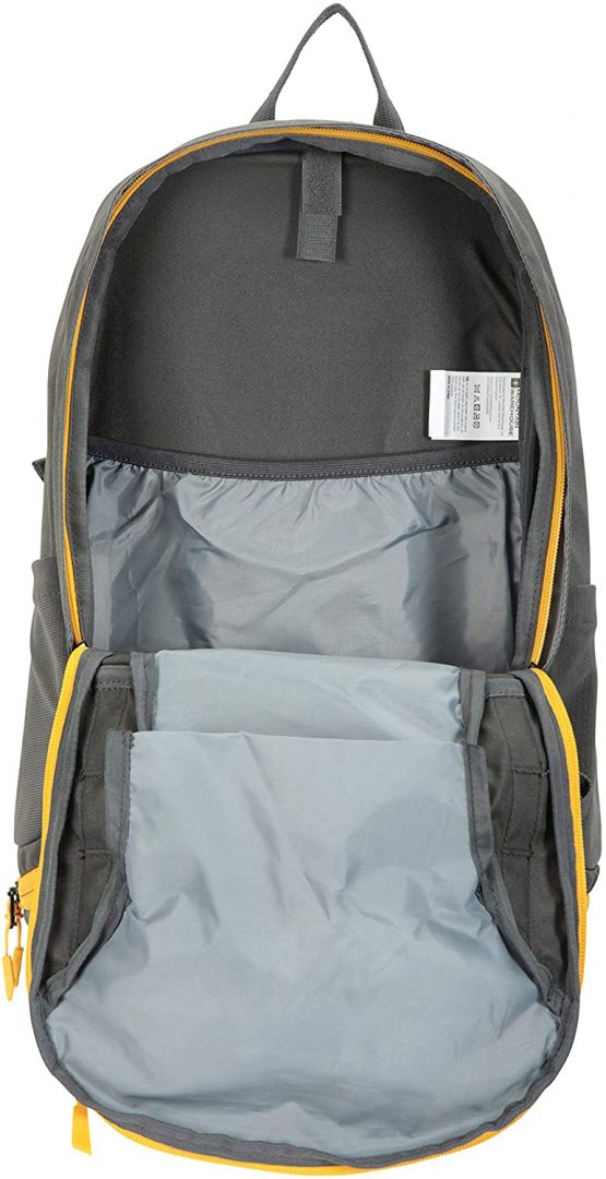 Mountain Warehouse Pace 20L Rucksack - Hydration Compatible Backpack, Airflow Back System Rucksack, Packaway Rain Cover - Bag for Travelling, Hiking, Camping - Image 4