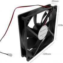 BeMatik 120x120x25mm 5VDC Computer Case Fan with Ball Bearing (VL038)