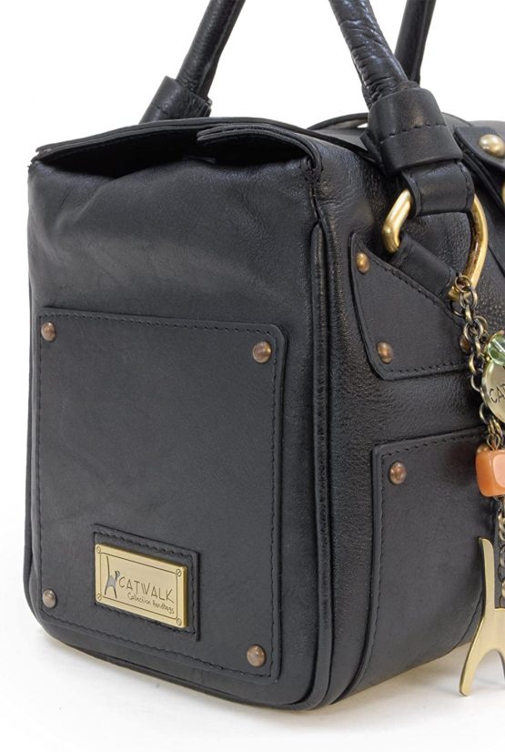Catwalk Collection Handbags - Women's Leather Top Handle/Shoulder Bag - CLAUDIA - Image 3