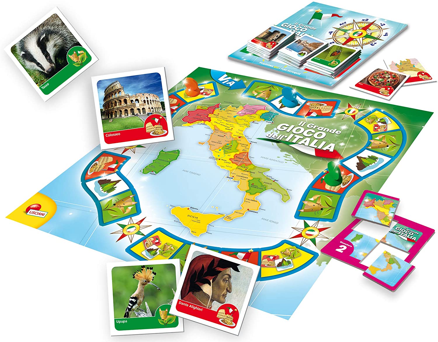 Lisciani 56453 - BOARD GAME (Multi, Closed Box), Multi-coloured, 6 cm x 38.8 cm x 0.1 cm - Image 2
