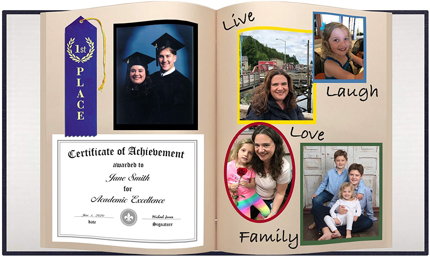 Pioneer Post Bound Jumbo Album, 11 3/4 x 14 inches , Navy Blue, BigaMart