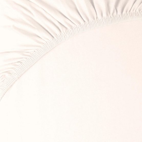 aqua-textil Pur Fitted Sheet Divan Water Beds Cotton 140x200-160x220 cm snow white - Image 3