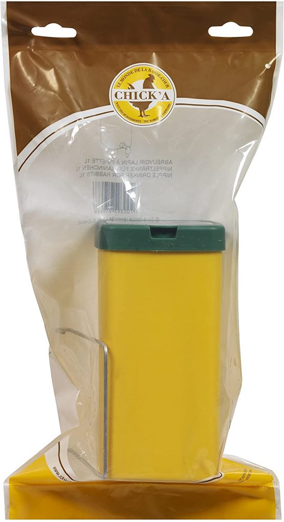 UKAL - Plastic rabbit drinking trough with anti-drip water dispenser - 0.5 litres. - Image 2