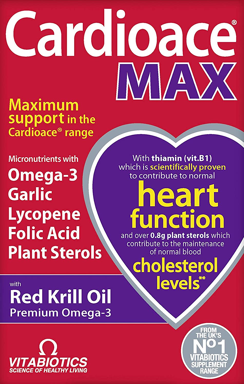 Vitabiotics Cardioace Max - 84 Capsules, 84 count (Pack of 1)