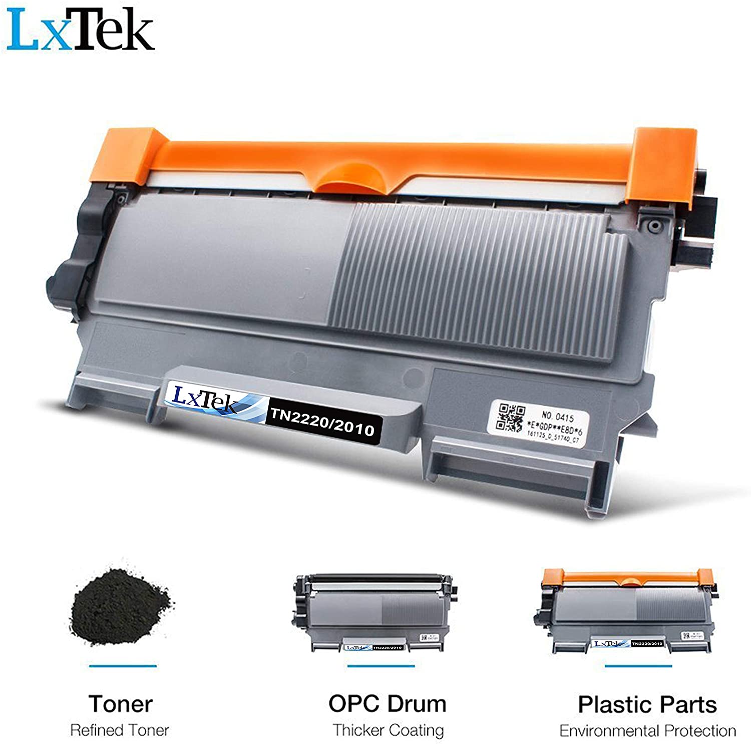 LxTek TN2220 Compatible Toner Cartridge Replacement for Brother TN2220 TN-2220 TN2010 TN-2010 Compatible with HL-2130 2240 2240D 2250DN 2270DW 7360N 7055 7055W 7060D 7070DW FAX-2840 (Black,2-Pack) - Image 2