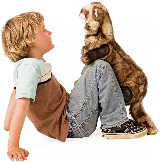 Folkmanis Ferret Hand Puppet - Image 4