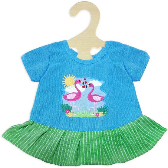 Heless 2810 Fair Trade Flamingo Dress Size 35-45 cm, Pink