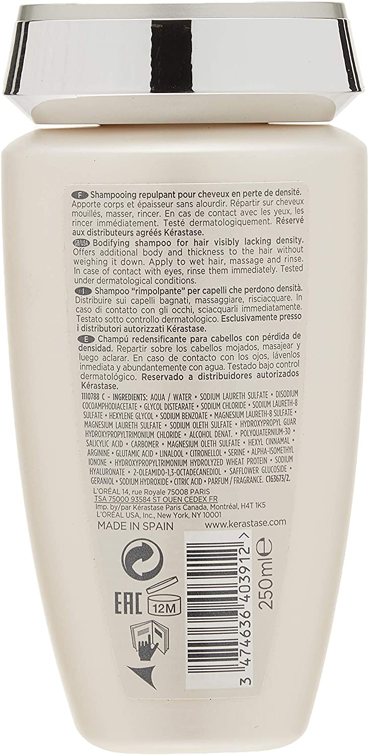 Kérastase Densifique Femme, Thickening & Volumising Shampoo, for Fine Hair With Hyaluronic Acid, Intra-Cylane and Stemoxydine - Image 2