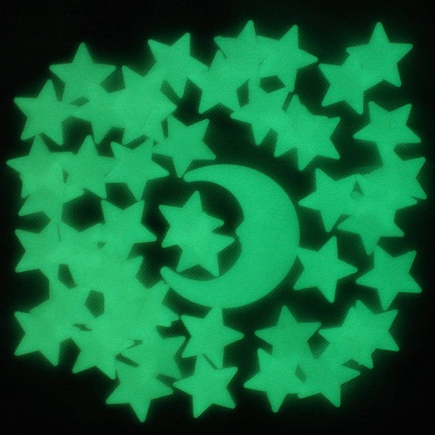 Twinkle Twinkle Super Bright Stars, The Ultimate Glow-in-the-Dark Stars, 49 Stars and 1 Moon, Multicoloured - Image 2