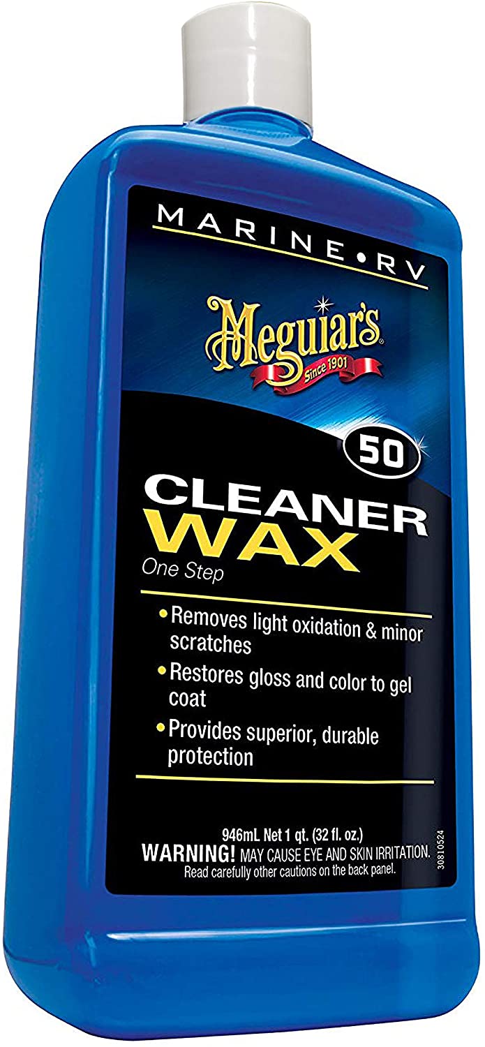 Meguiar's Marine RV 50 Boat Cleaner Wax M5032 946ml One Step, Beige, 945 ml (Pack of 1) - Image 2