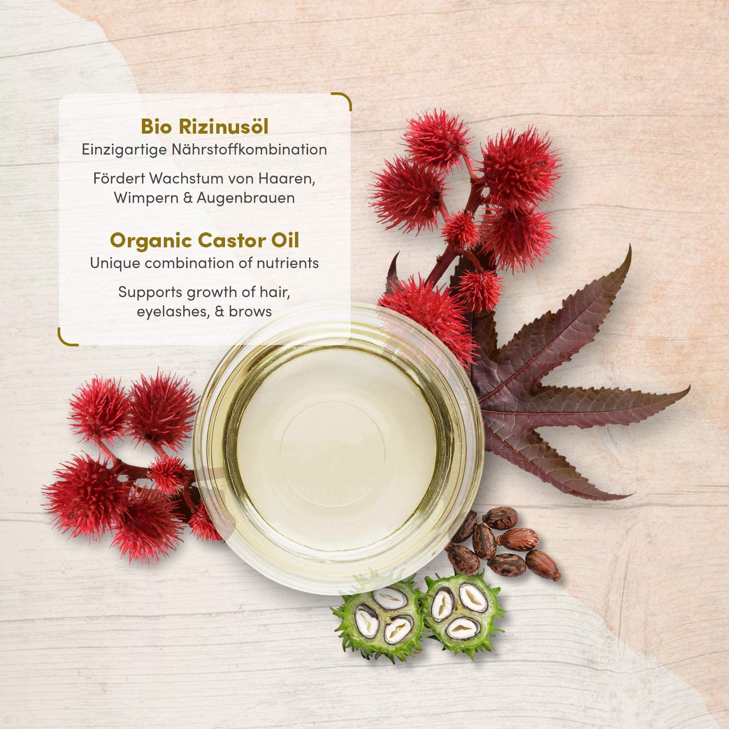 Satin Naturel 200ml Castor Oil Organic Hair Growth Oil, Natural Hair & Eyelash Growth Serum, Castor Oil for Eyelashes - Image 4